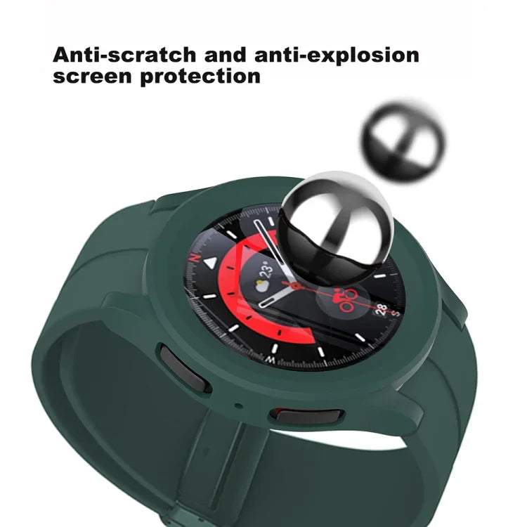 Schutzhülle aus PC und gehärtetem Kunststoff für Samsung Galaxy Watch5 Pro 45 mm