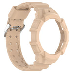 Armor Silicone Watch Band + Protective Case, For Samsung Galaxy Watch5 40mm, For Samsung Galaxy Watch5 44mm, For Samsung Galaxy Watch4 40mm, For Samsung Galaxy Watch4 44mm