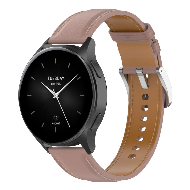 22mm Genuine Leather Watch Band, For Huawei Watch Buds/Xiaomi Watch S2