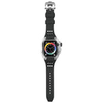 Transparente Uhrenarmbandhülle aus Fluorkautschuk, passend für Apple Watch Series 8 &amp; 7 (45 mm), Apple Watch Series 8 &amp; 7 (45 mm) sowie SE 2 &amp; 6 &amp; SE &amp; 5 &amp; 4 (44 mm).