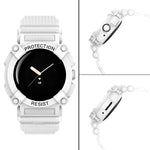 Dreifach geschütztes, einfarbiges integriertes Uhrenarmband für Google Pixel Watch