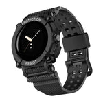 Dreifach geschütztes, einfarbiges integriertes Uhrenarmband für Google Pixel Watch