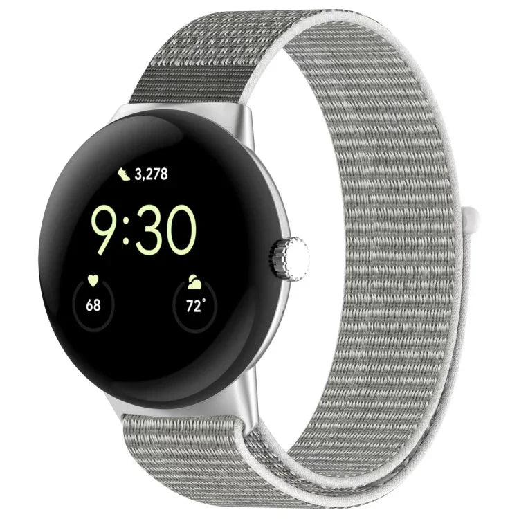 Metallkopf-Nylon-Armband für Google Pixel Watch 4 / 3 / 2 / 1 (41 mm)