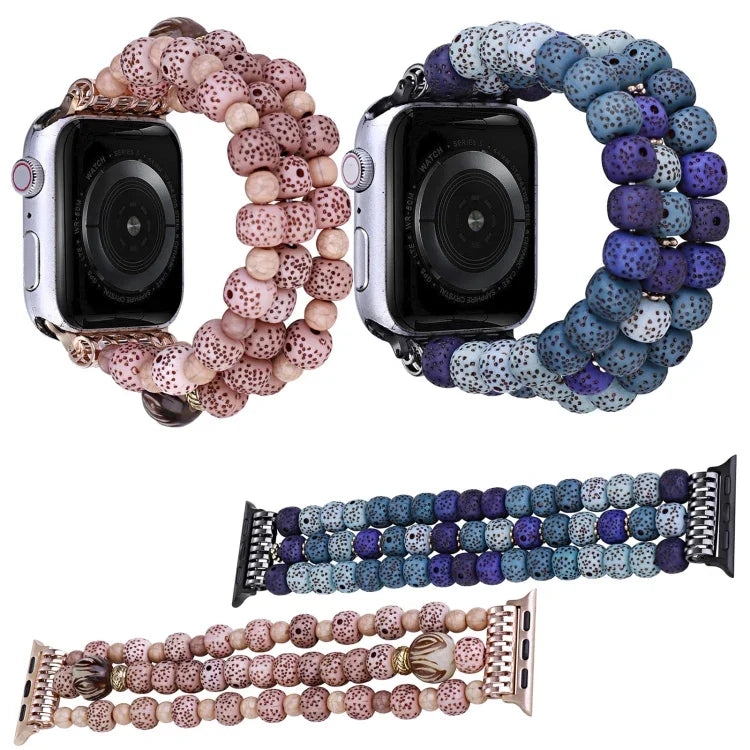 Einfaches Bodhi-Perlen-Uhrenarmband, für Apple Watch Ultra 49 mm / Serie 8 &amp; 7 45 mm, für Apple Watch Serie 8 &amp; 7 41 mm