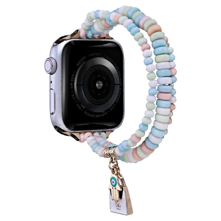 3-reihiges Perlenarmband, für Apple Watch Ultra 49 mm / Serie 8 &amp; 7 45 mm, für Apple Watch Serie 8 &amp; 7 41 mm
