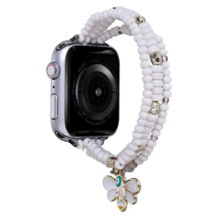 3-reihiges Perlenarmband, für Apple Watch Ultra 49 mm / Serie 8 &amp; 7 45 mm, für Apple Watch Serie 8 &amp; 7 41 mm