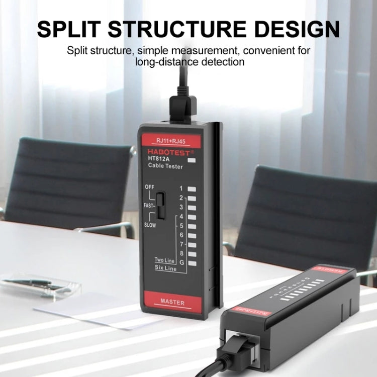 HABOTEST HT812A 2-in-1 Telefonleitungs- und Netzwerkkabeltester, HT812A