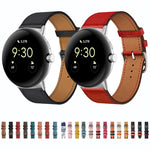Genuine Leather Watch Band, For Google Pixel Watch 4 / 3 / 2 / 1 41mm