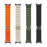 Schwarzes Nylon-Armband mit Verbindungsstück, passend für Google Pixel Watch 4 / 3 / 2 / 1 (41 mm)