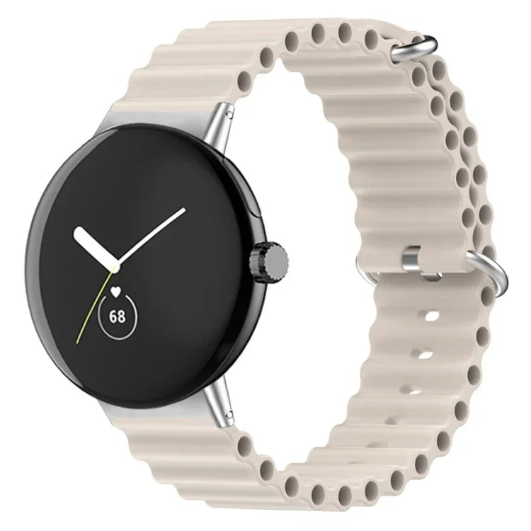 Ocean Silicone Watch Band, For Google Pixel Watch 4 / 3 / 2 / 1 41mm