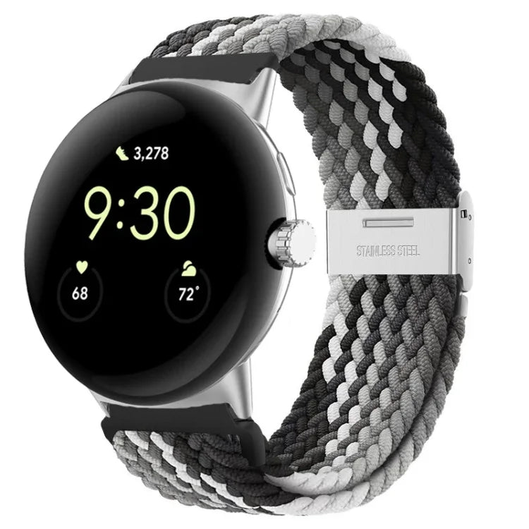 Nylon-Uhrenarmband mit Metallschnalle, passend für Google Pixel Watch 4 / 3 / 2 / 1 (41 mm)