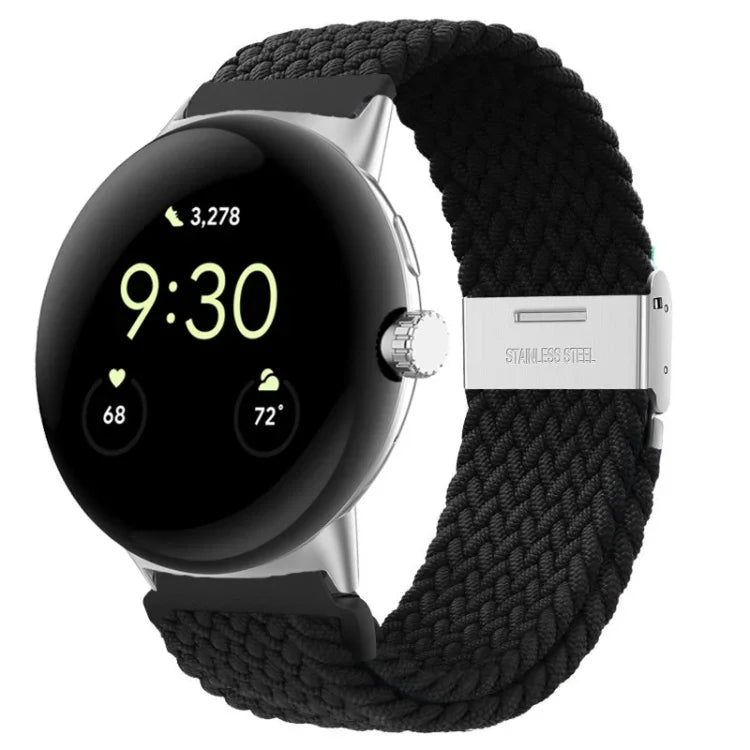 Nylon-Uhrenarmband mit Metallschnalle, passend für Google Pixel Watch 4 / 3 / 2 / 1 (41 mm)