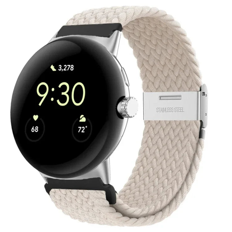 Nylon-Uhrenarmband mit Metallschnalle, passend für Google Pixel Watch 4 / 3 / 2 / 1 (41 mm)