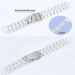 Three-beads Resin Watch Band, For Google Pixel Watch 4 / 3 / 2 / 1 41mm