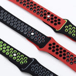 Zweifarbiges Silikon-Uhrenarmband mit umgekehrter Dornschließe, für Google Pixel Watch 4 / 3 / 2 / 1 (41 mm)