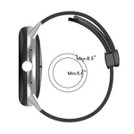 Solid-color Folding Buckle Silicone Watch Band, For Google Pixel Watch 4 / 3 / 2 / 1 41mm