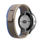 Schwarzes Nylon-Uhrenarmband mit Schlaufenverschluss, passend für Google Pixel Watch 4 / 3 / 2 / 1 (41 mm)