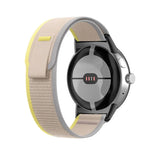 Schwarzes Nylon-Uhrenarmband mit Schlaufenverschluss, passend für Google Pixel Watch 4 / 3 / 2 / 1 (41 mm)