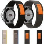 Schwarzes Nylon-Uhrenarmband mit Schlaufenverschluss, passend für Google Pixel Watch 4 / 3 / 2 / 1 (41 mm)
