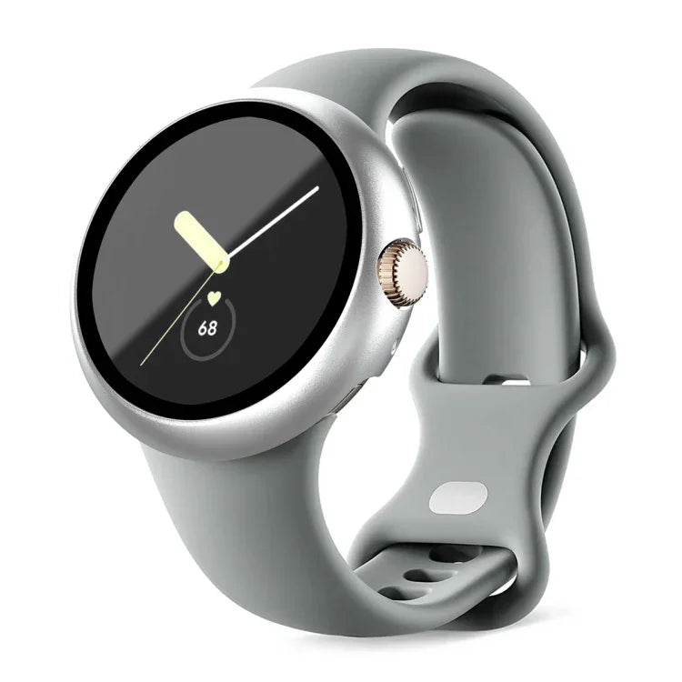 Integrierte Schutzhülle aus mattiertem Polycarbonat-Rahmen und gehärteter Folie für Google Pixel Watch