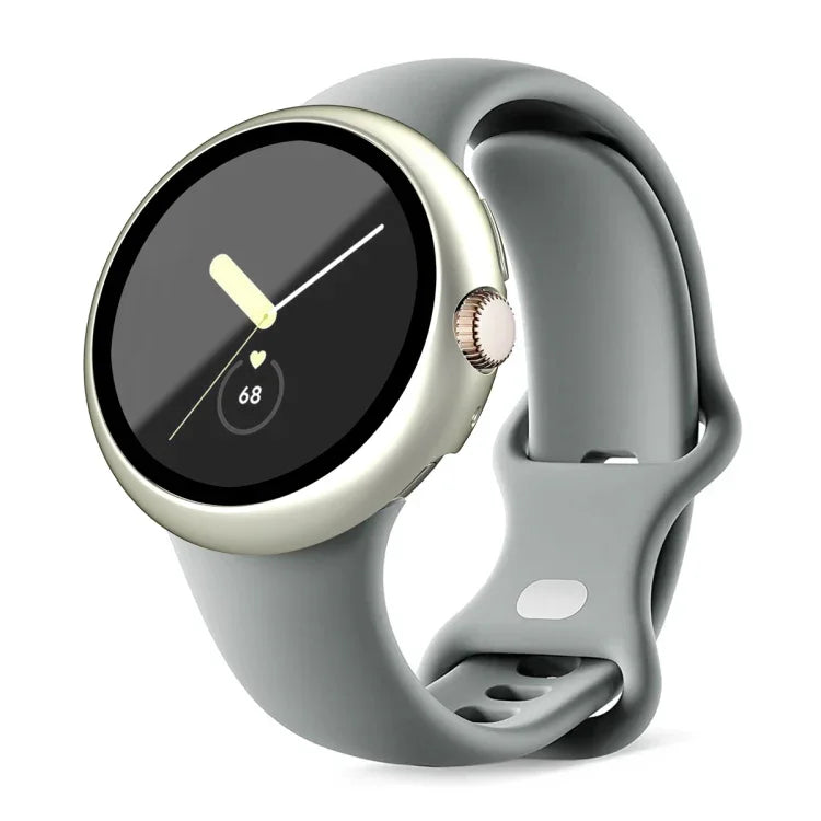 Integrierte Schutzhülle aus mattiertem Polycarbonat-Rahmen und gehärteter Folie für Google Pixel Watch