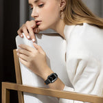 Echtes Lederarmband mit Rautenmuster für Apple Watch Series 8 &amp; 7 (41 mm), SE 2 &amp; 6, SE, 5 &amp; 4 (40 mm) und 3 &amp; 2 &amp; 1 (38 mm).