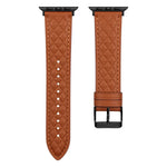 Echtes Lederarmband mit Rautenmuster für Apple Watch Series 8 &amp; 7 (45 mm), SE 2 &amp; 6, SE, 5 &amp; 4 (44 mm) und 3 &amp; 2 &amp; 1 (42 mm).