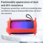 Bunte Lichteffekt Bluetooth Lautsprecher Silikonhülle mit Schultergurt, für JBL Pulse 5 Schwarz, für JBL Pulse 5 Rot, für JBL Pulse 5 Blau