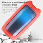 Bunte Lichteffekt Bluetooth Lautsprecher Silikonhülle mit Schultergurt, für JBL Pulse 5 Schwarz, für JBL Pulse 5 Rot, für JBL Pulse 5 Blau