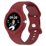 Leather Texture Silicone Integrated Watch Band, For Google Pixel Watch