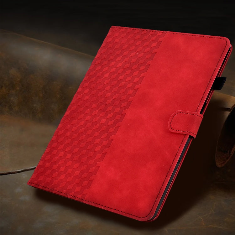 Für iPad 10. Generation 10,9 2022 Rhombus geprägte Leder Smart Tablet Hülle, Für iPad 10. Generation 10,9 2022
