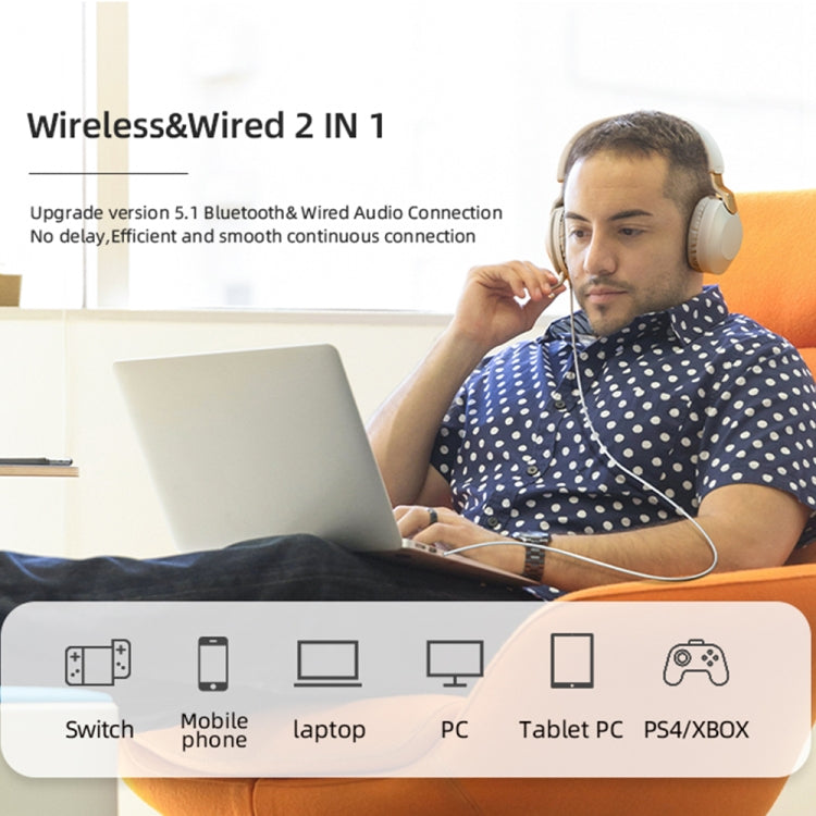 B2 Kabelloses Bluetooth 5.1 Faltbares Geräuschunterdrückendes Headset