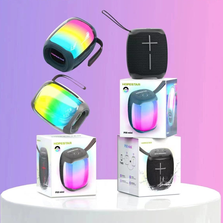 HOPESTAR P50 mini Outdoor RGB Licht Wasserdichter Bluetooth-Lautsprecher, P50 mini
