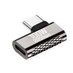 100W Typ-C Stecker zu Typ-C Buchse 20Gbps Zinklegierung Adapter, Typ-C Stecker zu Typ-C Buchse Seitenbiegung, Typ-C Stecker zu Typ-C Buchse Vertikaler Winkel, Typ-C Stecker zu Typ-C Buchse Mittlere Biegung, Typ-C Stecker zu Typ-C Buchse Gerade