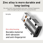 120W Typ-C Buchse zu USB 3.0 Stecker Zinklegierung Gerade Adapter, Typ-C Buchse zu USB 3.0 Stecker Gerade