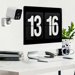 DP27 1080P WLAN-Kamera mit Uhrfunktion, unterstützt Zwei-Wege-Sprachkommunikation und mobile Überwachung, US-Stecker, EU-Stecker