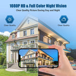 DP27 1080P WLAN-Kamera mit Uhrfunktion, unterstützt Zwei-Wege-Sprachkommunikation und mobile Überwachung, US-Stecker, EU-Stecker