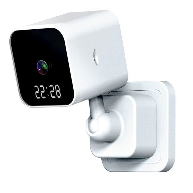 DP27 1080P WLAN-Kamera mit Uhrfunktion, unterstützt Zwei-Wege-Sprachkommunikation und mobile Überwachung, US-Stecker, EU-Stecker