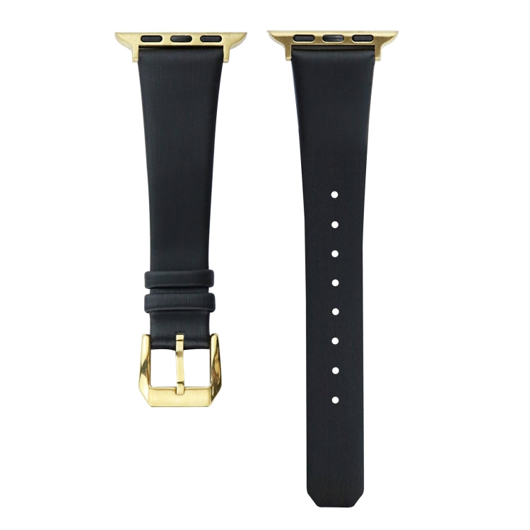 Uhrenarmband aus Seidenleder, passend für Apple Watch Series 8 &amp; 7 (41 mm) / SE 2 &amp; 6 &amp; SE &amp; 5 &amp; 4 (40 mm) und Apple Watch Ultra (49 mm) / Series 8 &amp; 7 (45 mm) / SE 2 &amp; 6 &amp; SE &amp; 5 &amp; 4 (44 mm).