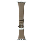 Uhrenarmband aus Seidenleder, passend für Apple Watch Series 8 &amp; 7 (41 mm) / SE 2 &amp; 6 &amp; SE &amp; 5 &amp; 4 (40 mm) und Apple Watch Ultra (49 mm) / Series 8 &amp; 7 (45 mm) / SE 2 &amp; 6 &amp; SE &amp; 5 &amp; 4 (44 mm).