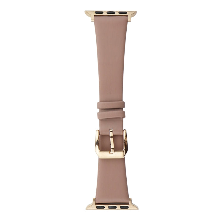 Uhrenarmband aus Seidenleder, passend für Apple Watch Series 8 &amp; 7 (41 mm) / SE 2 &amp; 6 &amp; SE &amp; 5 &amp; 4 (40 mm) und Apple Watch Ultra (49 mm) / Series 8 &amp; 7 (45 mm) / SE 2 &amp; 6 &amp; SE &amp; 5 &amp; 4 (44 mm).