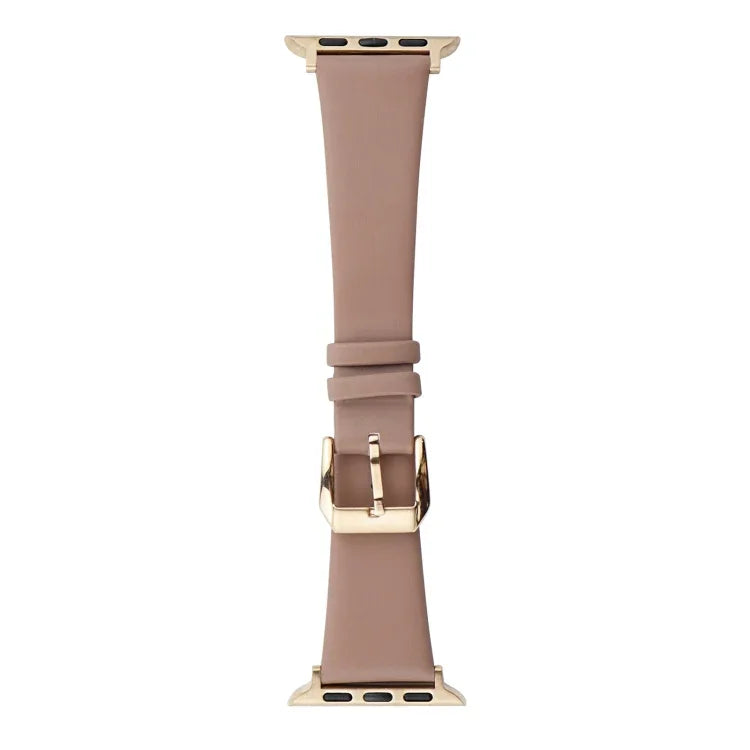 Uhrenarmband aus Seidenleder, passend für Apple Watch Series 8 &amp; 7 (41 mm) / SE 2 &amp; 6 &amp; SE &amp; 5 &amp; 4 (40 mm) und Apple Watch Ultra (49 mm) / Series 8 &amp; 7 (45 mm) / SE 2 &amp; 6 &amp; SE &amp; 5 &amp; 4 (44 mm).
