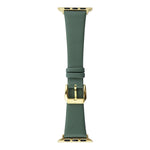 Uhrenarmband aus Seidenleder, passend für Apple Watch Series 8 &amp; 7 (41 mm) / SE 2 &amp; 6 &amp; SE &amp; 5 &amp; 4 (40 mm) und Apple Watch Ultra (49 mm) / Series 8 &amp; 7 (45 mm) / SE 2 &amp; 6 &amp; SE &amp; 5 &amp; 4 (44 mm).