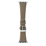 Uhrenarmband aus Seidenleder, passend für Apple Watch Series 8 &amp; 7 (41 mm) / SE 2 &amp; 6 &amp; SE &amp; 5 &amp; 4 (40 mm) und Apple Watch Ultra (49 mm) / Series 8 &amp; 7 (45 mm) / SE 2 &amp; 6 &amp; SE &amp; 5 &amp; 4 (44 mm).