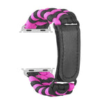 Paracord-Nylonarmband mit Klettverschluss, schlicht gewebt, für Apple Watch Series 8 &amp; 7 (41 mm), SE 2 &amp; 6, SE 5 &amp; 4 (40 mm) und Apple Watch Ultra (49 mm), Series 8 &amp; 7 (45 mm) sowie SE 2 &amp; 6, SE 5 &amp; 4 (44 mm).
