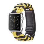 Paracord-Nylonarmband mit Klettverschluss, schlicht gewebt, für Apple Watch Series 8 &amp; 7 (41 mm), SE 2 &amp; 6, SE 5 &amp; 4 (40 mm) und Apple Watch Ultra (49 mm), Series 8 &amp; 7 (45 mm) sowie SE 2 &amp; 6, SE 5 &amp; 4 (44 mm).