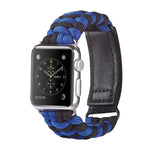Paracord-Nylonarmband mit Klettverschluss, schlicht gewebt, für Apple Watch Series 8 &amp; 7 (41 mm), SE 2 &amp; 6, SE 5 &amp; 4 (40 mm) und Apple Watch Ultra (49 mm), Series 8 &amp; 7 (45 mm) sowie SE 2 &amp; 6, SE 5 &amp; 4 (44 mm).