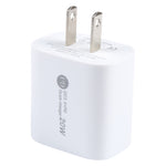 PD 20W USB-C/Type-C+QC 3.0 USB Interface Schnellladegerät, Spezifikation: US-Stecker