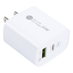 PD 20W USB-C/Type-C+QC 3.0 USB Interface Schnellladegerät, Spezifikation: US-Stecker
