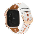 Punk Rivet Genuine Leather Watch Band, For Apple Watch Series 7 41mm / 6 & SE & 5 & 4 40mm, For Apple Watch Ultra 49mm / Series 8&7 45mm / SE 2&6&SE&5&4 44mm